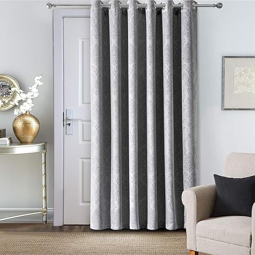 AMEHA Eyelet Door Curtains 84 Drop, Thermal Blackout Curtains Eyelet