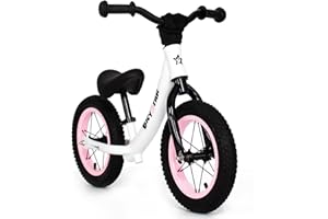 bicystar Sports Balance Bike for Toddlers 2-4, Air Tires, No Pedals Toddler Bicycle, Push Bike, Outdoor Toy for Childrens Girls Boys