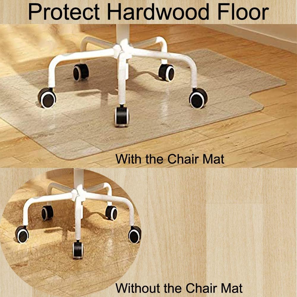 Chair Mat for Hard Floor Home Office Chair Mats Protector for Hardwood Floor 36"x 48" : Office Products