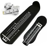 pozzolanas Foot Measurement Device Shoe Size Measuring Devices for Adults and Kids with Soft Tape Measure US Standard