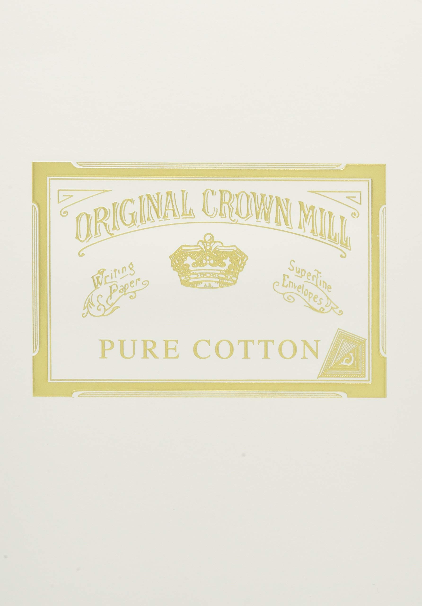 Original Crown Mill 40125 A5 Pure Cotton Pad, Gold