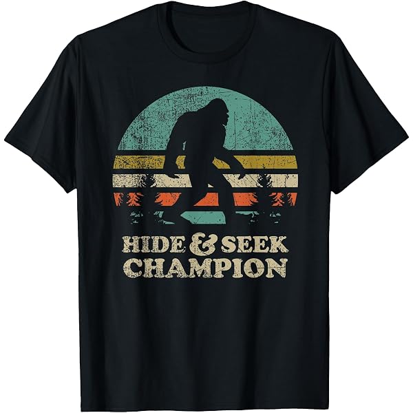 Amazon.com: Undefeated Hide And Seek World Champion Bigfoot T