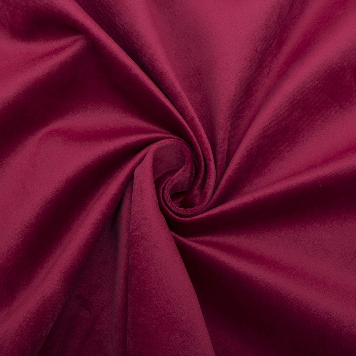 Regents Lux Soft Touch Plain Velvet Fire Retardant Plush Low Velour Cushion Sofa Upholstery Fabric Sold by The Metre - Shiraz Red - 4 Metres