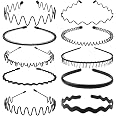 KELUBATU Metall-Stirnbänder Set – 10 Stück, Verstellbar & Rutschfest Für Sport & Alltag