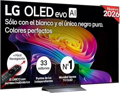 OLED77C64LA - Smart TV OLED EVO AI 77" 4K Sin Reflejos 98.9%, 2026