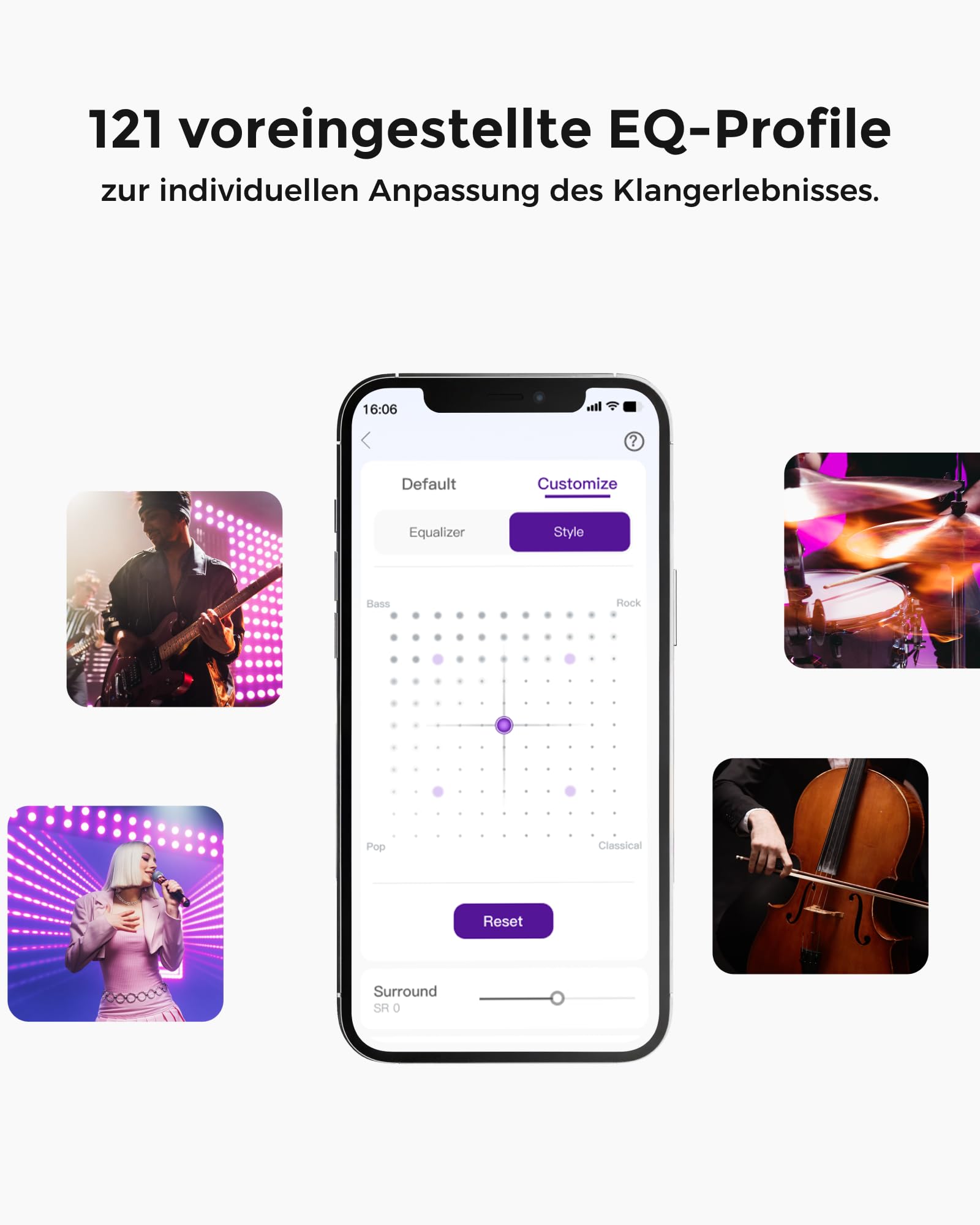 ULTIMEA 2.1 Soundbar für TV Geräte mit integriertem Subwoofer, APP-Steuerung, 132W All-in-One PC Soundbar für Gaming, TV Lautsprecher mit Verstellbarem Bass, Bluetooth® 5.4, Opt/AUX, Poseidon M20 Pro 9