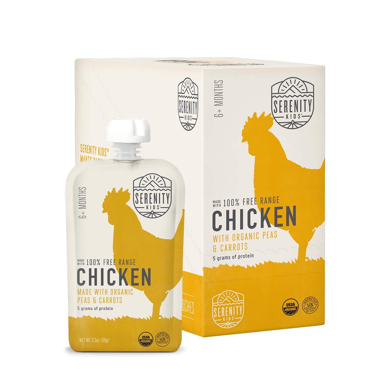 Serenity Kids Baby Food, GrassFed Beef with Organic Kale