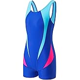 J.E Sterguard Athletic Girls' One Piece Swimsuits Girls Bathing Suits Pro for Practice Black Girl Swimsuit Size 6-16 1880-HP