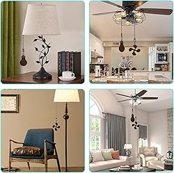 SUR-CIEL 2PCS Ceiling Fan Pull Chain, Ceiling Fan