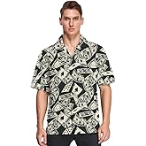 visesunny Hawaiian Bowling Shirts for Men Short Sleeve Regular Fit Summer Beach Casual Button Down Aloha Shirts S-3XL
