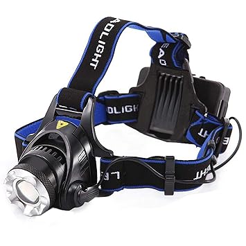 Wolblix High Power 18650 Headlamp 1800LM CREE XM-L T6 LED Headlamps Hunting Headlight Bicycle Camping Head Torch Light led Head lamp with Batteries