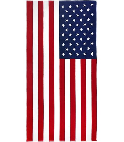 Amazon.com: Softerry American Flag Beach Towel 30 x 60 inch (76 x