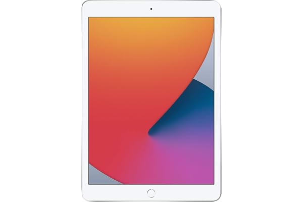 Apple iPad (8th Generation, 10.2-inch, 2020), 32GB, Wi-Fi, Silver (Renewed)