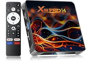 EASYTONE Android 14.0 TV Box 2025, Android Box 2GB 16GB Storage with RK3518 Quad-core CPU 4K 6K TV Box Support 8K WiFi 6 2.4G/5.8G Dual-Band WiFi HDR10+ 100M Ethernet Bluetooth 5.0 USB 3.0 Smart Box for TV