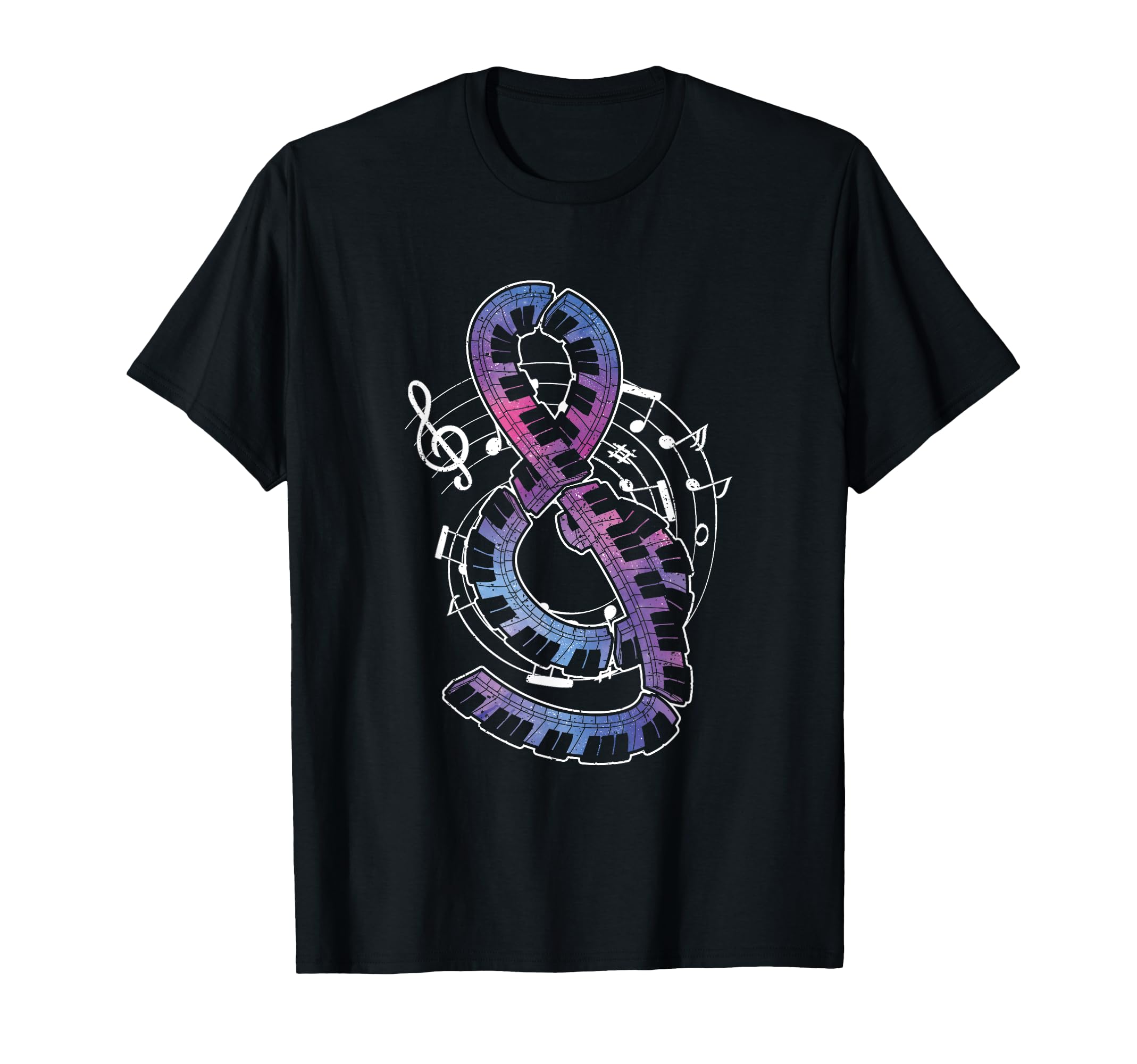 Classical Musician Pianist Treble Clef Piano Keyboard Piano T-Shirt