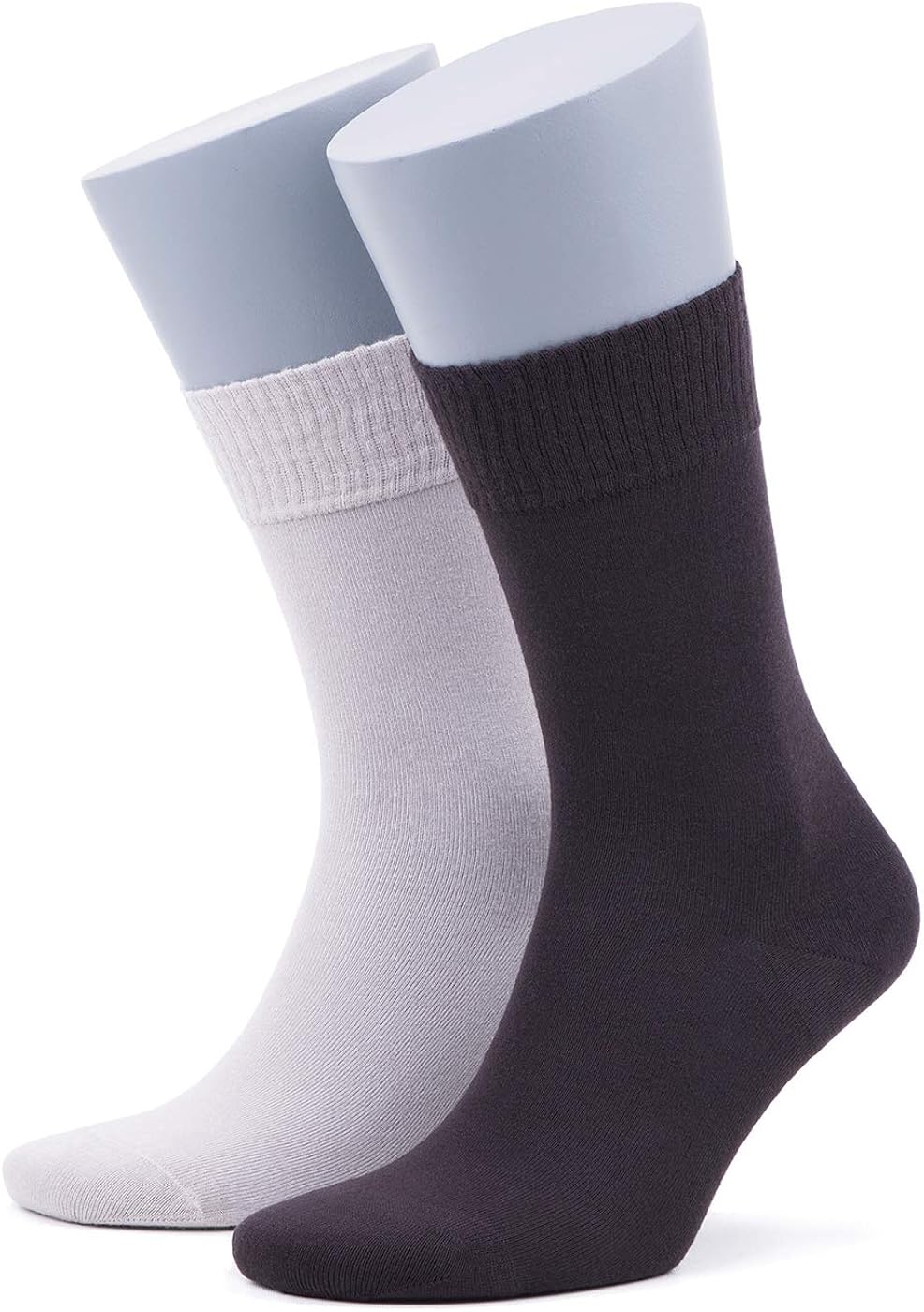 Bambooven Men's Bamboo Premium Diabetic Crew Socks Lightweight Odor