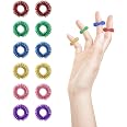 Amazon.com: Ortarco 12PCS Acupressure Rings, Fidget Rings for Anxiety ...