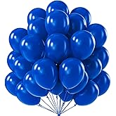PartyWoo Royal Blue Balloons 101pcs 12 Inch Dark Blue Latex Helium Balloons for Birthday Gender Reveal Wedding Anniversary Baby Shower Graduation Under The Sea Beach Dog Party Decorations Blue-Y59