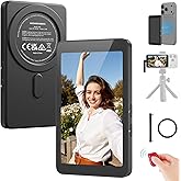 NEEWER Basics 4" Magnetic Vlog Selfie Monitor Screen, 4K 120fps Wired Recording for DP Enabled Phone, Back Camera Monitor wit