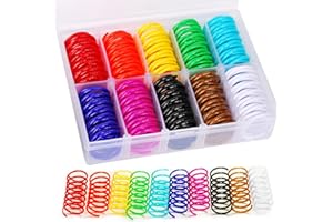 JoyArrive 40Pcs 10 Colors Box Stored Springs for Indoor Cats, Cats Coil, Cat Interactive Toys, Cat Swatting Toy, Self-Play Toys, Hunting Toy, Kitten Spring