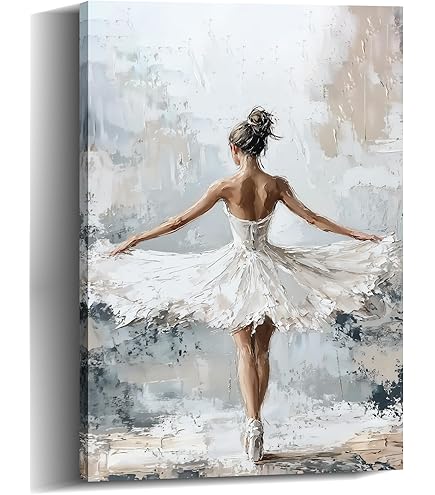 Amazon.com: JGGXHM Ballerina Wall Painting Ballerina fine art