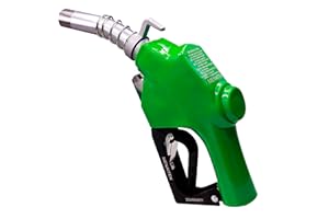 MENAITEK-120 Heavy Duty 1" inch NPT Automatic Shut-off fuel nozzles 1-3/16 Inches(OD=30mm) Spout 3-Notch Hold Open Clip High Flow 32 GPM