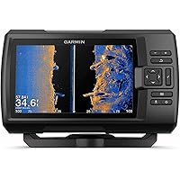 Garmin Striker Vivid 7sv, Easy-to-Use 7-inch Color Fishfinder and Sonar Transducer, Vivid Scanning Sonar Color Palettes (010-