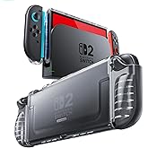 Mumba Dockable Clear Case for Nintendo Switch 2 (2025), Lightweight Protective Cover with Quick-Release Joy-Con Design, Hard PC Back Panel+Soft TPU Grip, Compatible with Switch 2 Console (Frost)