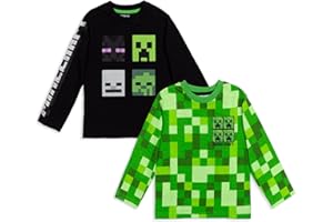 Minecraft Mobs Boys 2 Pack Long Sleeve Graphic T-Shirt [SizeDescription1]