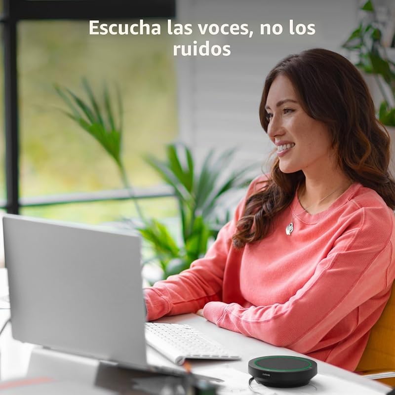 Alto-falante bluetooth sem fio jabra speak2 75, 4 microfones com cancelamento de ruído, alto alcance de 65 mm e áudio de banda super larga - certificado para equipes ms - cinza escuro