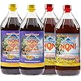 TAHITI TRADER Mix & Match - Original High-Potency Noni & 100% Noni Island Style Juice - Organic Antioxidant Superfood Juice Supporting Energy & Body Health - (32oz, 4 Pack)