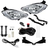 labwork 2 Pcs Fog Lights Replacement for Elantra 2011-2013 | Left Driver and Right Passenger Sides, Pair Driving Lamps