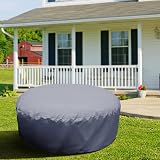 GIONAR 190×70CM Round Hot Tub Cover 4 Person Full Coverage UV Waterproof view 7