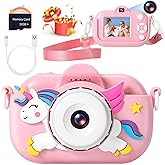 Kids Camera for Toddler Girls Boys Aged 3-9, YEEHAO 32MP Kids Toys Digital Camera 3 4 5 6 7 8 9 Year Old Girls, Children Birthday Gift for Kids