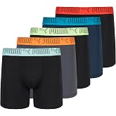 PUMA Men's 5 Pack Performance Boxer Briefs