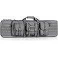 Savior Equipment American Classic Tactical Double Long Gun Bag Pistol Transportation Case w/Backpack Strap, Lockable Compartment, Available Length in 36" 42" 46" 51" 55"