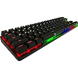 DREVO Calibur 71-Key RGB LED Backlit Wireless Bluetooth 4.0 Mechanical Keyboard Blue Switch Black