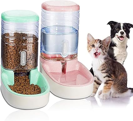 Amazon Com Uniquefit Pets Cats Dogs Automatic Waterer And Food
