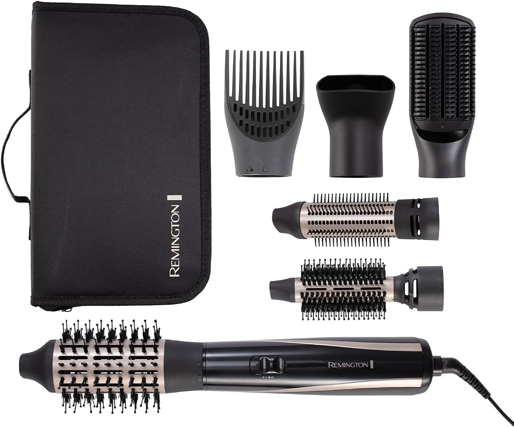 Remington Blow Dry & Style Air Styler 1200W AS7700 6 Attachments 2 Heat 2 Speed