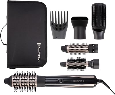 Remington Blow Dry & Style Air Styler 1200W AS7700 6 Attachments 2 Heat 2 Speed