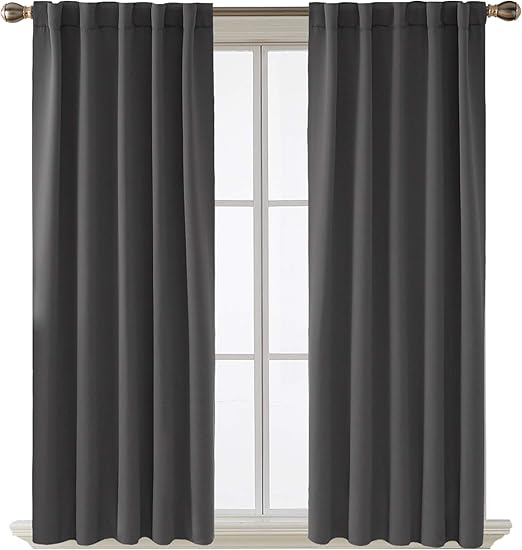 Amazon Com Deconovo Short Blackout Tier Curtains For Small