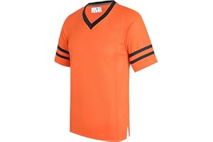 dolessismore Plain Men's Football Jerseys for Unisex V-Neck Fitness T-Shirts Workout Outfits Casual Party Tops