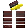 Micro Sander for Small Projects Finger Sander for Crafts with 100pcs 3.5 x 1 Inch Assorted Sandpaper of 60 120 240 400 600 800 1000 1200 1500 2000 Grit for DIY Crafts Polishing Sanding
