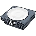Navaris Electric Plate Warmer - 10 Plate Blanket Heater Pockets for Warming Dinner Plates to 165 Degrees in 10 Minutes - Thin Folding Design - Gray