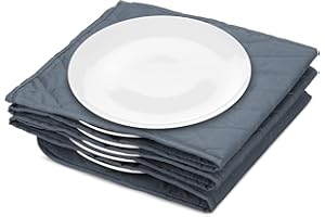 Navaris Electric Plate Warmer - 10 Plate Blanket Heater Pockets for Warming Dinner Plates to 165 Degrees in 10 Minutes - Thin Folding Design - Gray