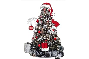 OFIHIDO Large Christmas Tree Topper,Gothic Halloween Christmas Decor for Tree,Halloween Christmas Decorations