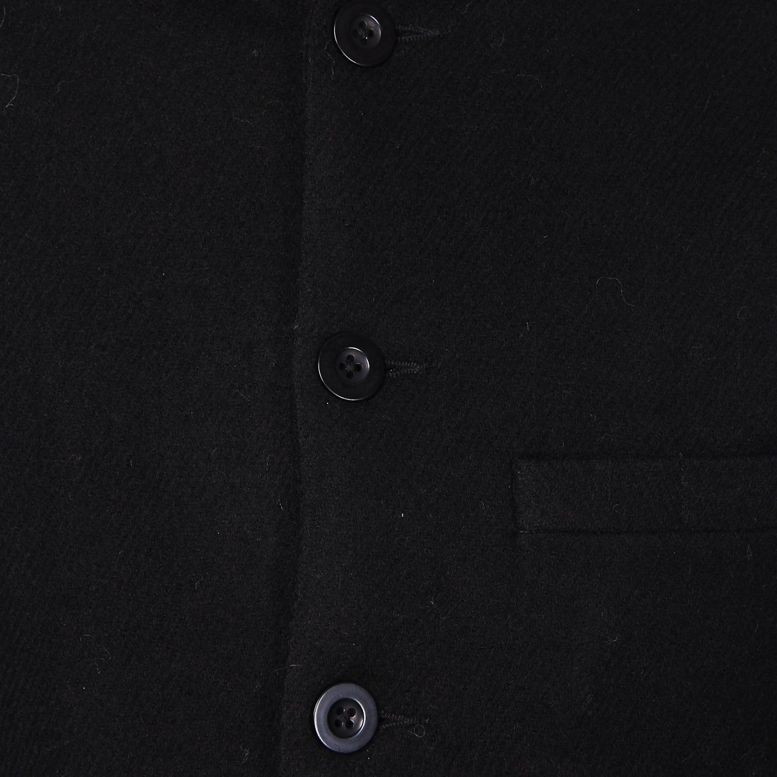 dhrohar men's woolen solid black nehru waistcoat