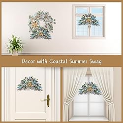 Holiday Tree 25" Coastal Summer Swag - Handcrafted
