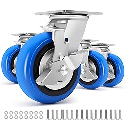 W B D WEIBIDA 6 Inch Heavy Duty Casters Set of