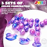 JOYIN Galaxy Slime Party Favors 24 Pack Pink Colors Non-Sticky Mess-Free Safe view 2